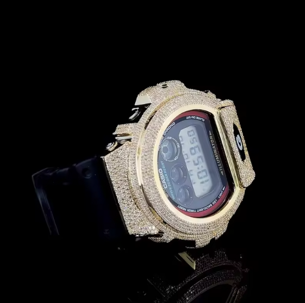 Moissanite Iced G-Shock — 18k Gold | Choose Your Ice Level
