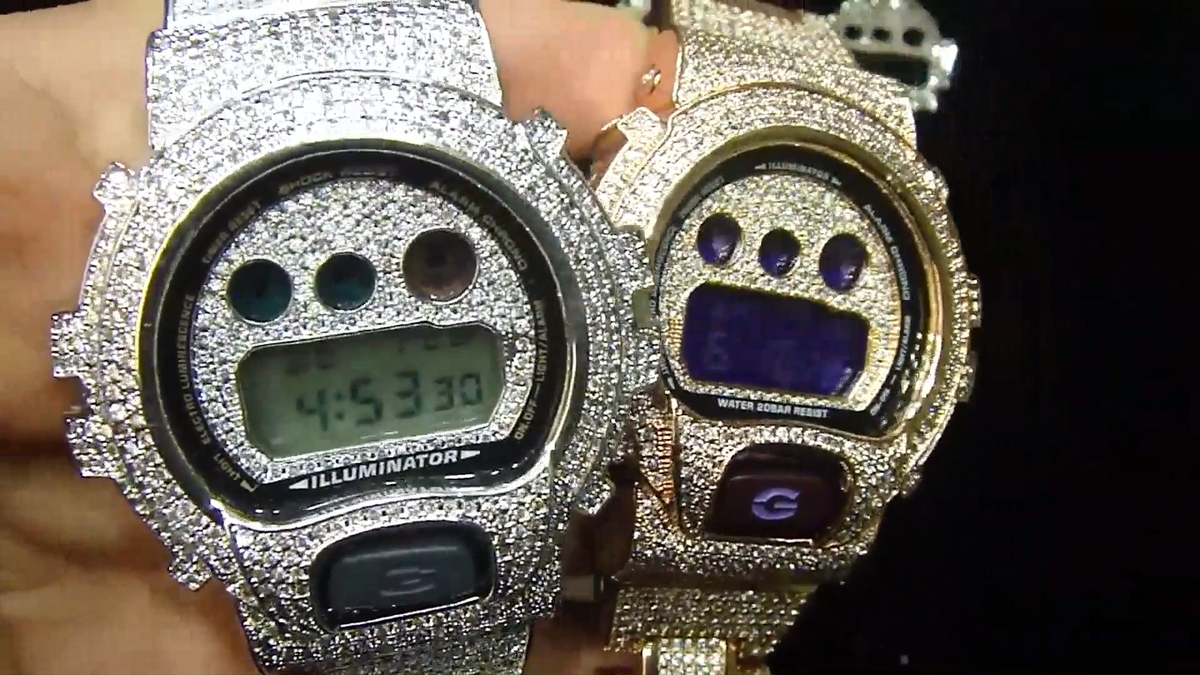 Moissanite Iced G-Shock — 18k Rose Gold Collection | GRA Certified
